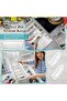 12 Pcs Clear Drawer Organizer 9 x 3 x 2 Inches Plastic Rectangle Trays Makeup Vanity Storage - 4