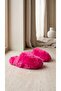 Women's Fuchsia Closed-Front Extra Long Soft Furry House Slippers 2cm Bynd04 - 7