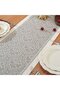 Table Runner - Table Runner - Red Waterproof Pattern Table Runner - 350x35 cm Long Table Runner, Holiday Decoration - Cotton and... - 5