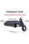 2 black foldable footrests. - 2