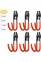 6 Hooks Hooks Garage Wall Double 11 5 cm Hooks Tool Hooks Extra Garden Tool Hooks Screws Included Bicycle Suspension Systems Ladder Hooks Bicycle - 4