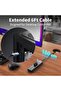 موزع USB 3.0 بـ7 منافذ مع كيبل 120 سم لسطح المكتب، موزع USB الومنيوم 5 جيجابايت في الثانية، محول متع - 3