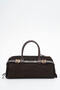 Women's Handbag Suede Brown Sly462 - 2