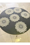6-Piece Lace Coffee Presentation Set 15X15 cm Assorted Patterned Turkish Coffee Presentation Set - 5