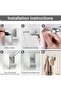 Coat Hooks Wall Mounted, Wall Mounted Clothes Rack with 3 Retractable Hooks, Self-Adhesive - 3