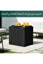 106L Large Capacity Resin Outdoor Storage Box Lockable Deck Box - 4