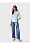 Lcw Vision Blue Belted Striped Women's Shirt - 2