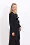Zero Collar Plain Long Jacket-Black - 3