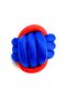 Rope Dog Play Ball - Durable 7cm (Red-Navy Blue) - 3