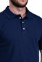 Men's Polo Neck T-Shirt 3-Pack – Black Navy White, 100% Cotton - 5