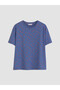 Lcw Dream Blue Patterned Women's Capri Pajamas Set - 6