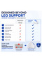 Orthopedic Leg and Knee Support Pillow, Memory Foam, for Sciatica, Back, Hip and Joint Pain Relief, Ergonomic Side Sleeper Pillow for Spinal Alignment - 6