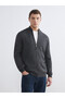 Esvab • Modern & Distinctive Standard Fit Stand Collar Men's Knitwear Cardigan
