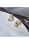 Zircon Stone Embellished Pearl Butterfly Design Earrings - Stylish Women's Accessory - 3