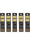 5x Portable USB Nightlight Mini Pocket Card Lamp 6 LEDs Nightlight Keychain USB Power Light 1