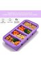 Silicone Freezer Tray with Lid & Ice Cube Mold, 2-Cup & 4-Cup with Storage Bag, Reusable Meal Prep C - 5