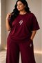 Women's Plus Size Oversize Snake Print 2-Piece T-Shirt Pants Set Loose Fit Comfortable Casual XL 2XL 3XL 4XL 5XL 6XL 7XL 8XL - 2