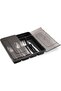 Silverware Organizer with Lid, Plastic Cutlery and Flatware Storage Box for Spoons Forks Knives Hold