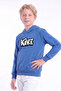 Boy's Printed Kangaroo Pocket Long Sleeve Hooded Sweatshirt