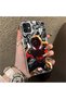 حافظة هاتف متوافقة مع هاتف iPhone 12 Mini مصنوعة من السيليكون بنمط سبايدرمان وحافة خلفية صلبة - 3