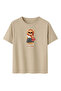 Women's Stone Retro Teddy Bear Printed T-Shirt Comfortable Fit 100% Cotton - 2