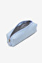 01106 Ice Blue Waterproof Lined Crinkle Fabric Single Compartment Pen Holder Pencil Case - 6
