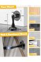 Magnetic doorstops 2pc black chrome heavy-duty interior. - 4