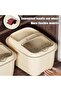 Airtight Rice Storage Container,Large Food Storage Bin for Kitchen with Sealing Lid,Pet Food Dispens - 3