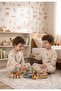 Boy's Animal Patterned 100% Cotton Pajama Set - 4