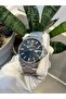 Silver Color Black Dial Calendar Men's Wristwatch - 2