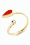 Drop Stone Enamel Ring - 2