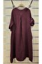 Italian Linen Dress with Large Button Detail - 5