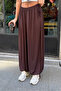 Sandy Fabric Black Lace-Up Shalwar Trousers with Elastic Waistband