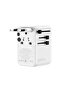 SM Intl Travel Adapter; 100W GAN; Inbuilt Cable; 150 Countries; White - 3