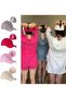 Women's ponytail cap beige breathable cotton adjustable sports. - 4