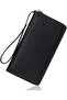 Women's large capacity RFID wallet black. - 5