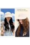 Women's sun hat - foldable UV protection white - 2