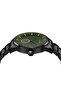 Men's Black Stainless Steel Watch, Seaweed Green Dial | Trn43b - 3
