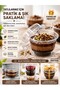 25-Piece Crystal Dessert Bowl with Lid, Transparent Magnolia Supangle Custard Presentation Bowl with Footed Base - 2