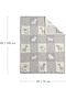بطانية اطفال مينكي للاولاد من كريفنت – بطانية من القطيفة الناعمة لحديثي الولادة (بنمط زرافة مطبوعة، - 5