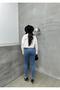 Women's Light Blue High Waist Narrow Leg Light Blue Denim Skinny Jean Pants - 6