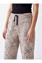 Esvab • Modern & Distinctive Leopard Embroidered Women's Pajama Bottoms - 3