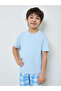 Boys Short Sleeve T-Shirt and Checkered Shorts Set - 2
