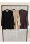 Trendy Stone Detailed Raglan Sleeve Full Fit Knitwear Tunic - 4
