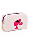 Plush Pen Holder and Makeup Bag Zippered Multi-Purpose Organizer Bag White - 4