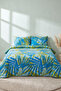 Palm 100% Cotton Ranforce Double Duvet Cover Set – 4 Pieces - 2