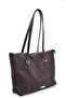 Brown Large Size Leather Handbag, Fits Tablet Computer, Quality Lined Pocket - 4