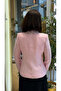 Women's Linen Jacket Pink Blazer Jacket |   Sequined Detailed Long Sleeve Stylish Jacket Double-Breasted Jacket - 4