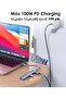 موزع USB-C مع شحن بقوة 100 واط، ومنفذ HDMI بدقة 4K، وقارئ بطاقات مزدوج، ومتوافق مع USB 3.0 و 2.0 (إصدارات 2025-2016) - 5
