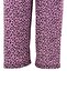 Girl's Purple Color Patterned Comfortable Cut Wide Leg Wrinkled Trousers - 5
